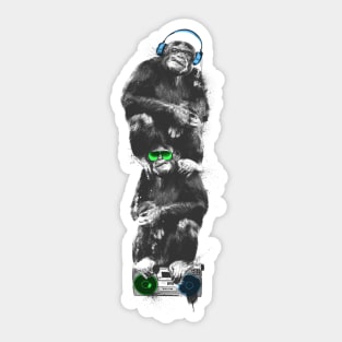 Monkey Music Sticker